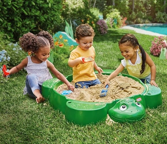 Little Tikes Turtle Sandbox, for Boys and Girls Ages 1-6 Years thumbnail 2