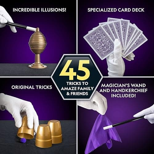 National Geographic Kids Magic Set - 45 Magic Tricks for Kids to Perform with Step-by-Step Video Instructions for Each Trick Provided by a Professional Magician, Toys for Boys and Girls thumbnail 3
