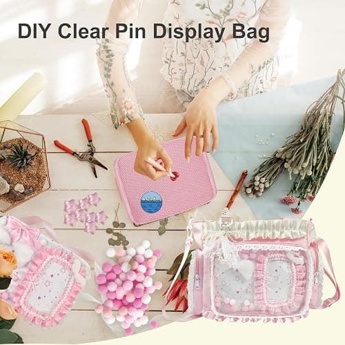 KJEYOB Ita Bag,DIY Clear Pin Display Bag with Insert and Accessories,Anime Kawaii Ita Crossbody Purse,Women Y2K Shoulder Bags thumbnail 5