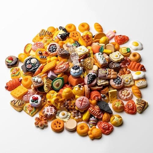 Slime Charms Food Cute Set - Mixed Lot Assorted Food Resin Flatback Cute Sets for DIY Crafts Making,Decorations,Scrapbooking,Embellishments,Hair Clip 25pcs thumbnail 8