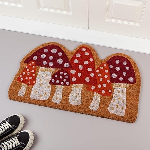 Now Designs Jubilee Mushroom Shaped Doormat, 1 EA - Mushroom thumbnail 2
