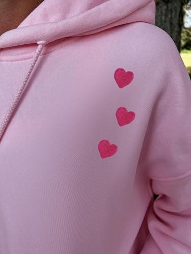 Cute Hoodies for Teen Girls Women Y2k Floral Graphic Oversized Sweatshirt Long Sleeve Aesthetic Preppy Clothes thumbnail 5