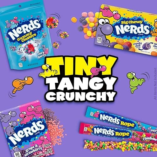 Nerds Rope Candy, Variety Box, Rainbow & Very Berry, 0.92 ounce (Pack of 32) thumbnail 7