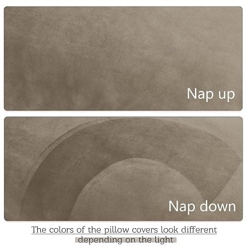 StangH Camel Beige Body Pillow Cover, Super Soft Velvet Case 20 x 54 Pregnancy Body Pillow Nursery Baby Protect Bed Pillowcase Couch Pillow, 20 x 54-inch, 1 Piece - 54" x 20" (Pack of 1) - Camel Beige thumbnail 5