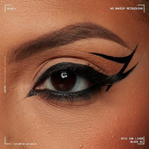 NYX PROFESSIONAL MAKEUP Epic Ink Liner, Waterproof Liquid Eyeliner - Black, Vegan Formula thumbnail 4