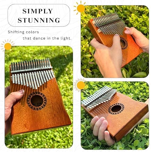 Newlam Kalimba Thumb Piano 17 Keys, Musical Gift for Kids and Adults thumbnail 3