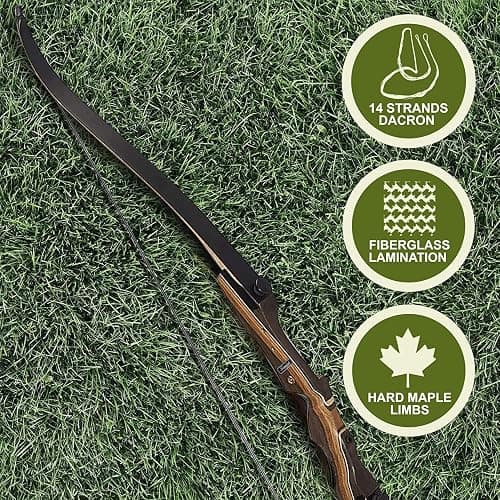 Samick Sage Archery Takedown Recurve Bow 62-inch - Bows for Teens to Adults - Beginners to Advanced, for Hunting & Target Practice thumbnail 6