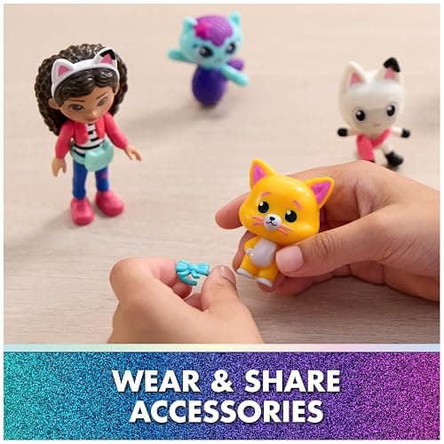 DREAMWORKS GABBY'S DOLLHOUSE The Movie, Cat-Venture Crew Pack, 11-Piece Toy Figure Set with Accessories, Kids Toys for Girls & Boys Ages 3 and Up thumbnail 7