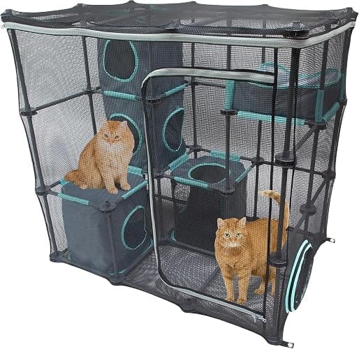 Kitty City Outdoor Catio Furniture and Play Kits for Cats, Outdoor Mega Kit - Image 1
