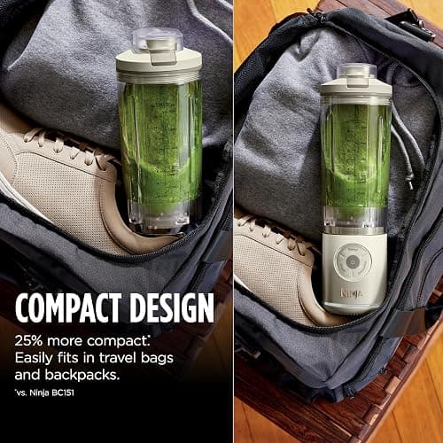 Ninja Blast Max, Portable Blender + Twist & Go, Personal Smoothie, Blend, Ice Crush, 3 Programs, Cordless, 22oz removable Vessel, Dishwasher Safe, Leakproof, Lavender/Teal, BC251PU thumbnail 5