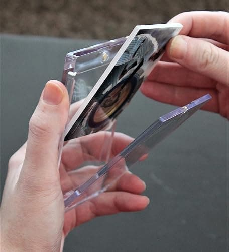 UVBLOC One Touch Card Holder 180pt (5 Pack) Magnetic Baseball Jersey Patch Protectors Sleeves Cases for Trading Sports Cards thumbnail 2