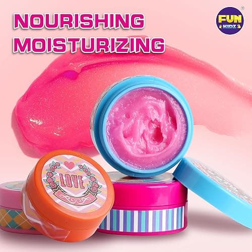 All Natural Lip Balm Kit For Girls, FunKidz Lip Gloss Making Kit For Kids Ages 8-10, 10-12 Girls Gift Makeup Science Lab thumbnail 4