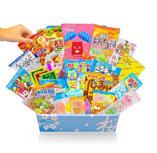Sakura Box Japanese Candy & Snacks Okashi Share Pack, Premium Okashi & Dagashi Food, Ocha Green Tea Drink thumbnail 5