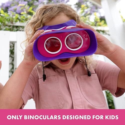 Educational Insights GeoSafari Jr. Kidnoculars Pink Binoculars For Toddlers & Kids, Toy for Boys & Girls, Classroom Must Haves, Ages 3+ - Multi-color - Jr. Kidnoculars thumbnail 2