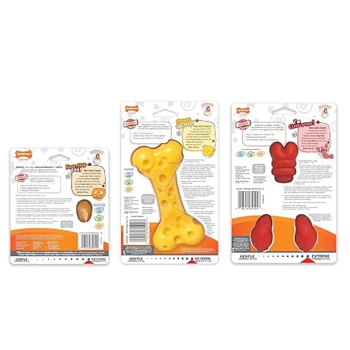 Nylabone Power Chew Toy Bundle, Cute Dog Toys for Aggressive Chewers, Filet Mignon, Cheese, and Bacon Flavors, Small Dogs - Up to 25 lbs, 3 Pack thumbnail 11