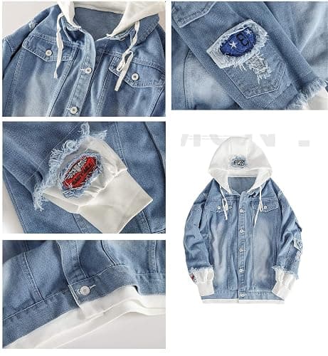 GO2COSY Anime My Dress-Up Darling Denim Jeans Jacket Hoodie Hooded Sweatshirt Sweater Pullover thumbnail 2