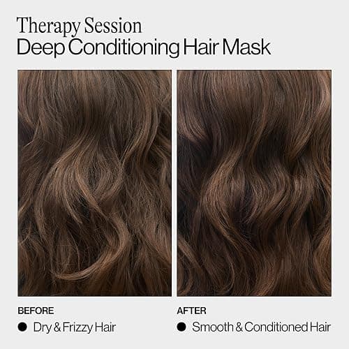 Eva NYC Therapy Session Deep Conditioning Hair Mask with Vegan Protein, Jojoba Oil + Argan Oil - Hydrate, Soften + Repair Hair Strength - Sulfate Free - Warm Vanilla Scent - 13.5 fl oz thumbnail 4