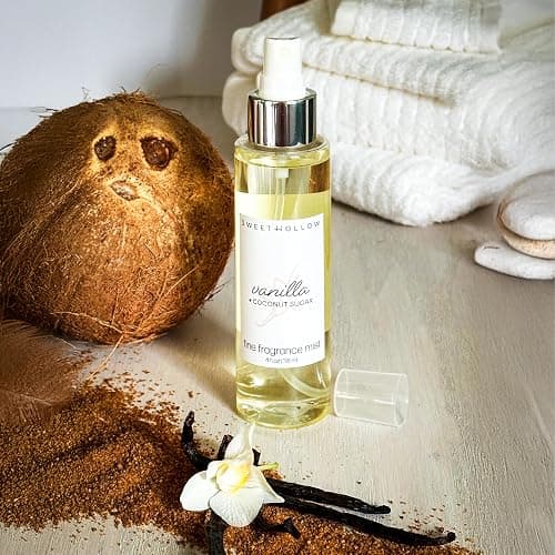 SweetHollow Vanilla + Coconut Sugar Fine Fragrance Mist, Scented Perfume Body Spray with Clean Ingredients, Sweet Dessert Scent, Infused with Essential Oil thumbnail 2