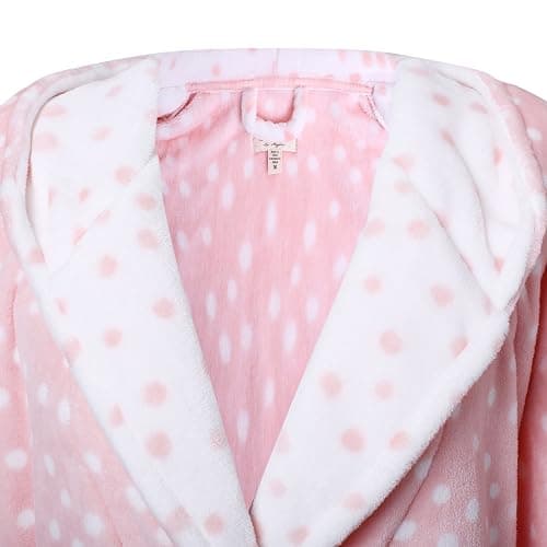 Richie House Women's Plush Fleece Robe, Warm Fleece Bathrobe Size S-XL thumbnail 3