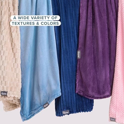 Bare Home Fleece Blanket - Twin/Twin Extra Long - Ultra-Soft Lightweight for Bed, Sofa, and Couch - Luxury Microplush - Cozy Warm Blanket (Twin/Twin XL, Dark Blue) thumbnail 9