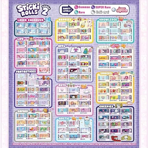 Sticki Rolls Sticki Rolluxe Series 2 - The Original Wearable Shareable Glam Handbag and Craft Kit | Includes 3 Jumbo Stickies, Supplies for 10 Toy Bracelets & 2 Pendants (Teal) thumbnail 9