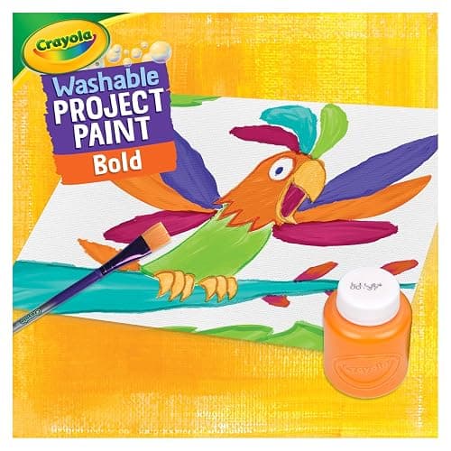 Crayola Washable Kids Paint (6ct), Assorted Bulk Paint Set for Kids, Must Have Preschool Arts & Crafts Supplies, Nontoxic, Learning Activities for Toddlers thumbnail 5