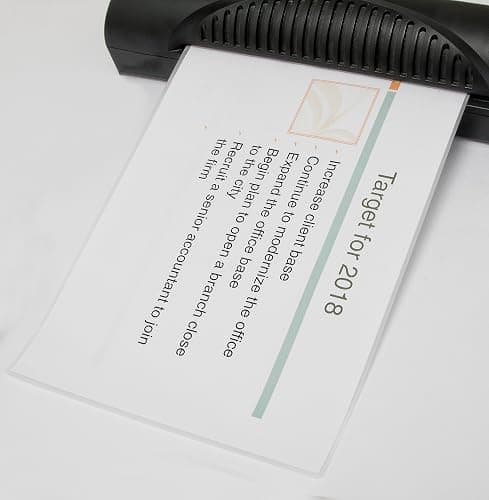 Deskit Laminating Pouches A4, Glossy, 120 Sheets, 100 Microns - Clear and Durable Presentations - Flexible Rigidity for Everyday Use thumbnail 6