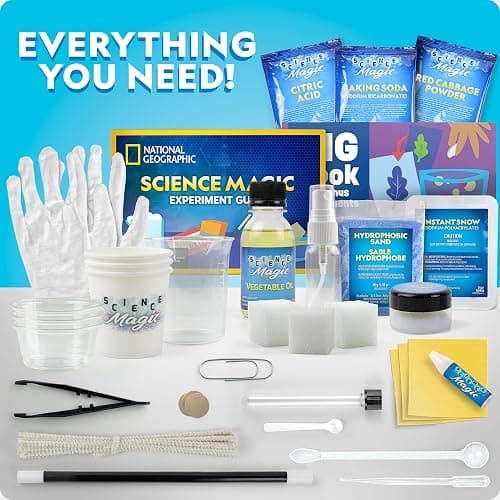 NATIONAL GEOGRAPHIC Science Magic Kit – Science Kit for Kids with 100+ Unique Experiments and Magic Tricks, Chemistry Set and STEM Project, A Great Gift for Boys and Girls (Amazon Exclusive) thumbnail 5