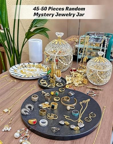 Mpbxisn Mystery Jewelry Jar, Vintage,Goth Surprise Jewelry Set Gift for Her thumbnail 2