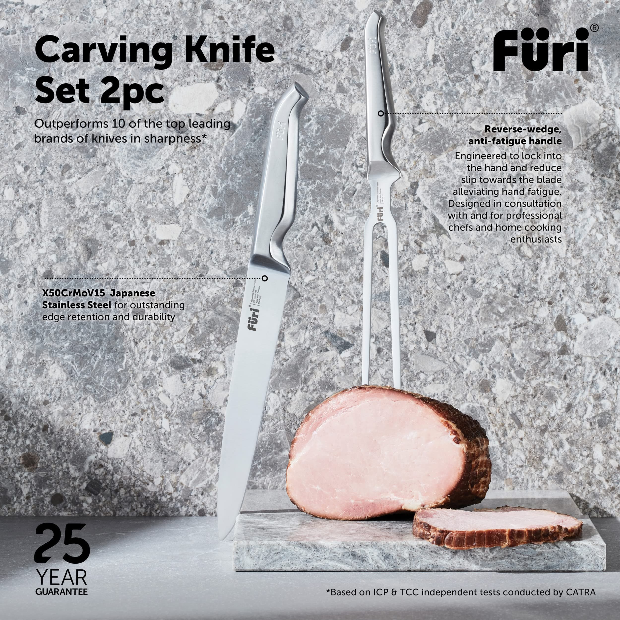 Furi Pro Carving Knife Set 2 Piece thumbnail 2