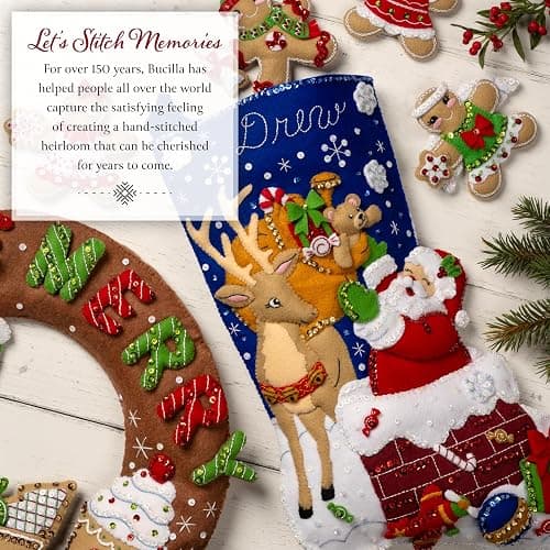 Bucilla Felt Applique Ornament Making Kit, 3.75" x 4", Barnyard Cheer 6 Count thumbnail 5