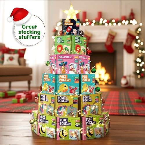 jackinthebox Poke Poke Art – Magical Theme, Mess-Free Fabric Art and Craft, Flower Pressing Kits, Gift for Kids, Girl Gifts, DIY Activity Boy Gift, Toys for Girls and Boys Ages 4 5 6 7 8 thumbnail 3