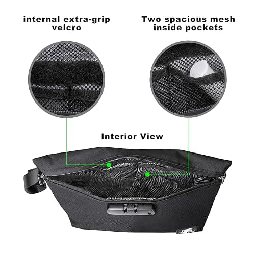 Free Boy Smell Proof Bags 11.8"x8.6"Durable Odor Proof Stash Bag with Combination Lock,Smell Odor Case Container thumbnail 5