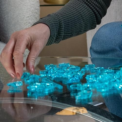 Turtles Standard Original 3D Crystal Puzzle from BePuzzled, 3 Dimensional Crystal Puzzles and Brainteasers for Puzzlers and Collectors Ages 12 and Up, and Display Item , Blue thumbnail 6