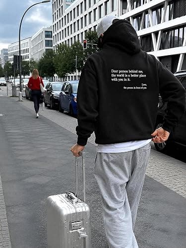 COUPLEHOODIES Embroidered You Are Enough Hoodie Dear Person Behind Me | Embroidered Positive Message Gift For A Friend Or Yourself - For Christmas A Graduation Or A New Chapter thumbnail 3