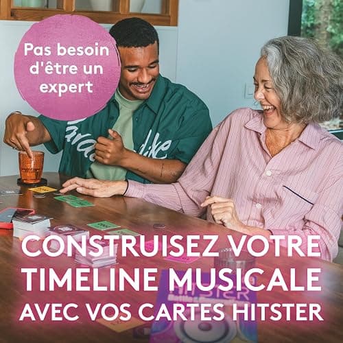 Hitster - Clash des Générations – Jeu de Société - 2-10 Joueurs - 16 Ans + | Jeu Musical avec 420 Hits, 3 Epoques - Vinyle, Cassette, Streaming - Jeu de Cartes - Soirées, Famille, Adultes - 30 Min, FR thumbnail 6