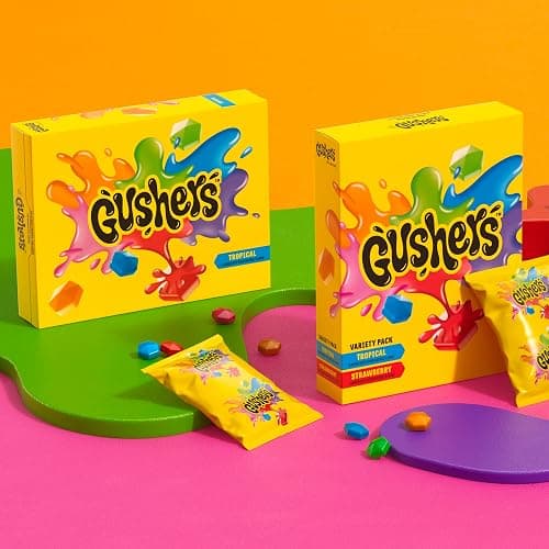 Gushers Fruit Flavored Snacks, Tropical and Strawberry Flavors, Family Pack, 20 Ct, 16 oz thumbnail 7