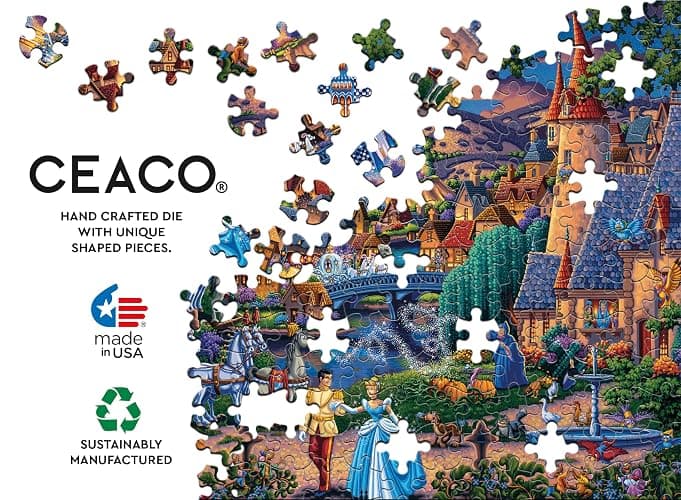 Ceaco - Disney Dowdle Collection - 4 Pack 500 Piece Puzzles for Adults | Art by Eric Dowdle, Made in USA, Recycled Board thumbnail 7