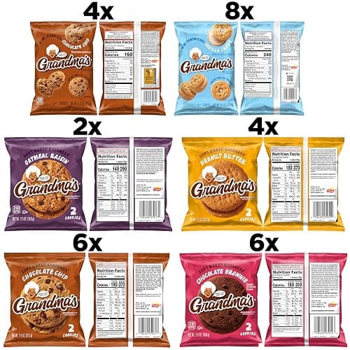 Grandma's Cookies, Variety Pack, (Pack of 30) thumbnail 3