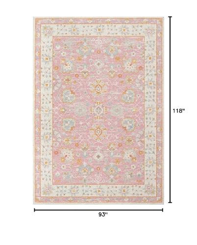 Momeni Anatolia Area Rug, 7'9" X 9'10", Pink thumbnail 3