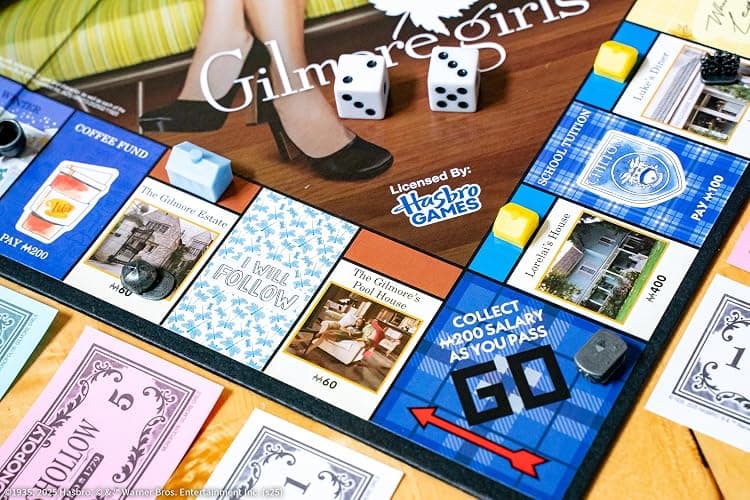 Monopoly: Gilmore Girls, Buy, Sell & Trade Iconic Stars Hollow Locations, Includes 6 Collectible Tokens Like Coffee Cup & Luke’s Hat, Fun Game for Fans & Families, Official Gilmore Girls Merchandise thumbnail 5