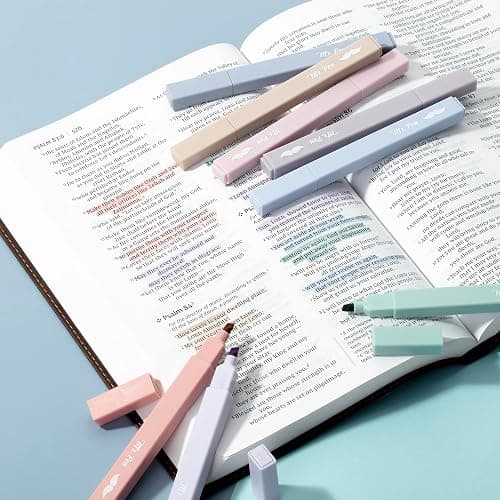 Mr. Pen- Aesthetic Highlighters No Bleed, 8 Pack, Morandi Colors, Chisel Tip, Cute Highlighters Assorted Colors for Journaling, Highlighting, Underlining, Fast Dry, Back to School Supplies thumbnail 7