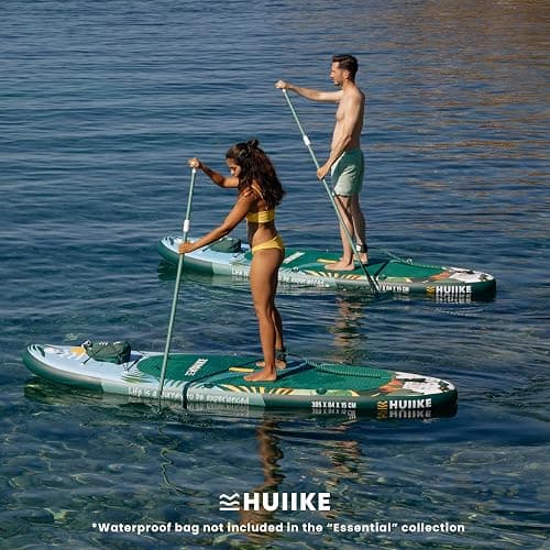 HUIIKE Stand Up Paddle Board for Adults with Accessories Included, Oar, Fins, Pump. Inflatable Sup Board Great Stability and Resistance. 10’ x 33" x 5.9", Maximum Load 286 lb thumbnail 4