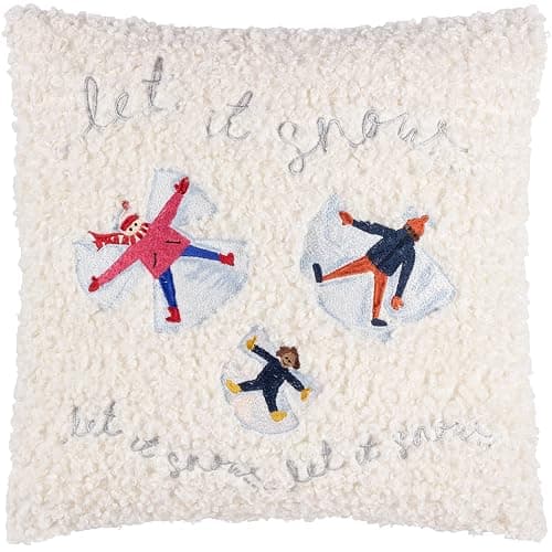 Muebles. Funda de cojín Christmas Together Snow Angels Boucle - Image 1