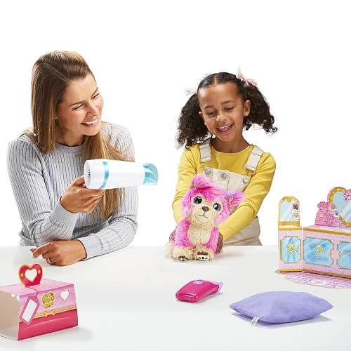 Little Live Scruff-A-Luvs Cutie Cuts: Shave, Reveal and Style, Plush Rescue Pet - Pink Puppy thumbnail 6
