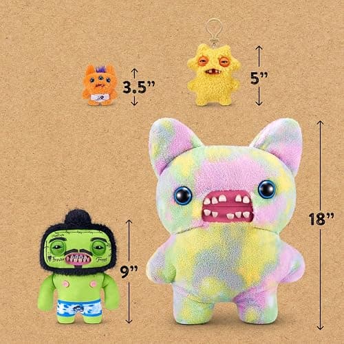 Fuggler Fugg Stars 9-Inch Plush Toy (Rhymer Mcslimer) by ZURU – Funny Ugly Monster Stuffed Animal with Human-Like Teeth, Collectible Plush for Kids, Tweens, Teens, Adults & Plush Fans thumbnail 3