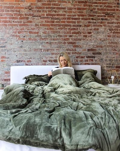 Byourbed Thicker Than Thick - Coma Inducer® Oversized King Comforter Set - Standard Plush Filling - Winter Moss thumbnail 7