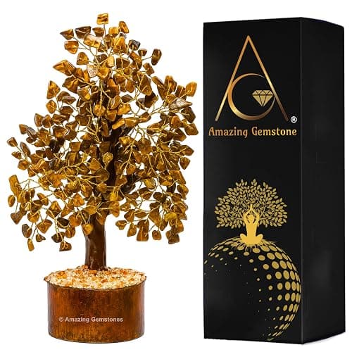 Gold tigers eye crystal tree of life - Image 1