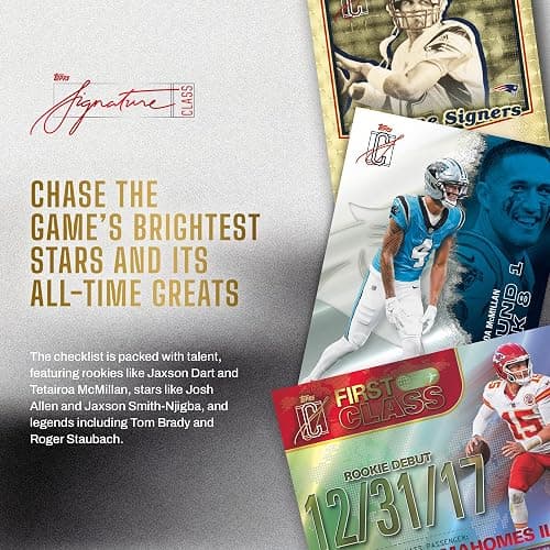 2025 Topps NFL Signature Class Football - Factory Sealed - Value Box thumbnail 3