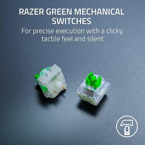 Razer BlackWidow V4 X Mechanical Gaming Keyboard: Green Switches Tactile & Clicky - 6 Macro Keys - Chroma RGB - Doubleshot ABS Keycaps - Sound Dampening & Stabilizers - Minecraft Edition thumbnail 3